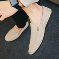 Men’s Casual Canvas Leather Loafers